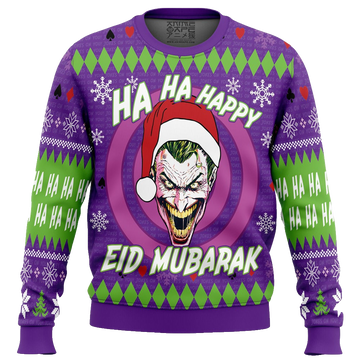 Ha Ha Ha Eid Mubarak DC Comics Ugly Christmas Sweater – Moonbestprint