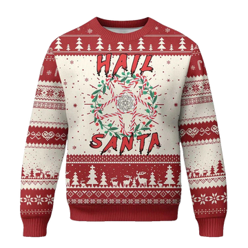 Hail Santa Ugly Christmas Sweater - Moonbestprint