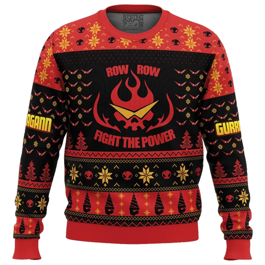 Gurren Lagann Fight The Power Ugly Christmas Sweater 2025 – Moonbestprint