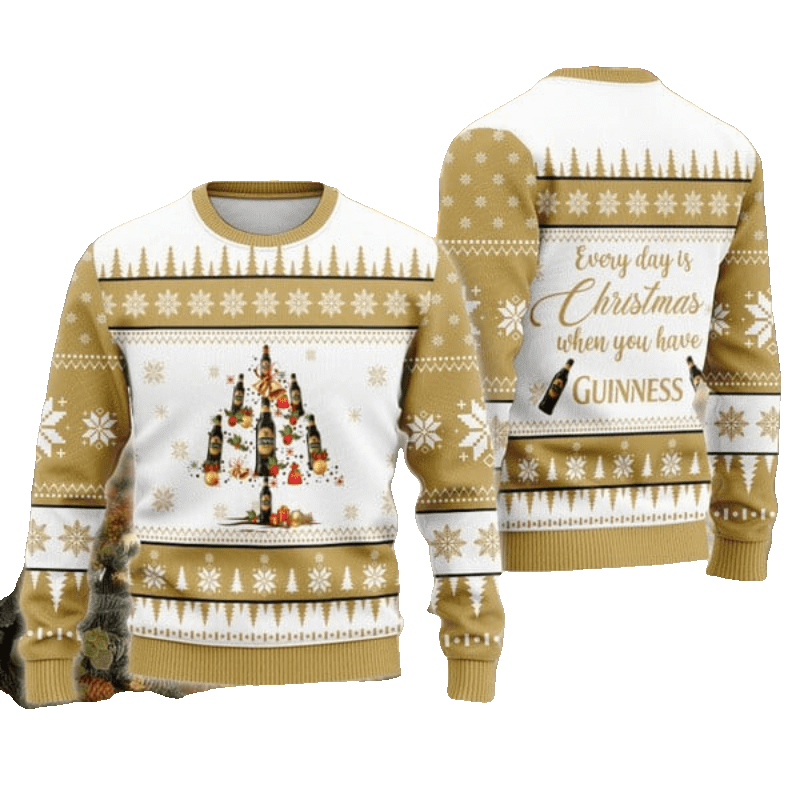 Guinness Christmas Tree Ugly Sweater – Moonbestprint