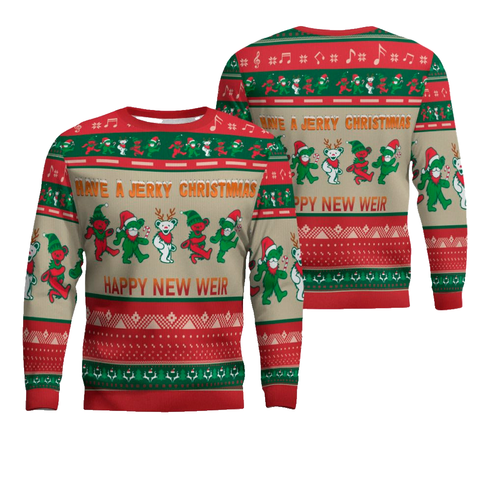 Grateful Dead Have A Jerry Christmas Happy Year Ugly Christmas Sweater – Moonbestprint