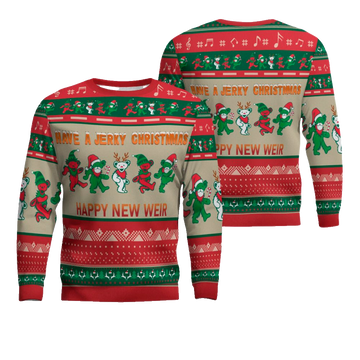 Grateful Dead Have A Jerry Christmas Happy Year Ugly Christmas Sweater – Moonbestprint