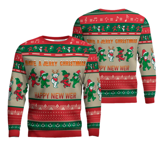 Grateful Dead Have A Jerry Christmas Happy Year Ugly Christmas Sweater – Moonbestprint