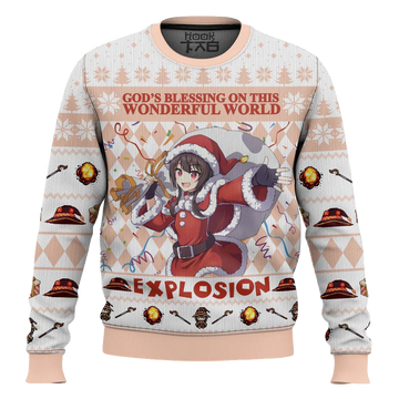 God's Blessing on this Wonderful World Explosion KonoSuba Ugly Christmas Sweater – Moonbestprint