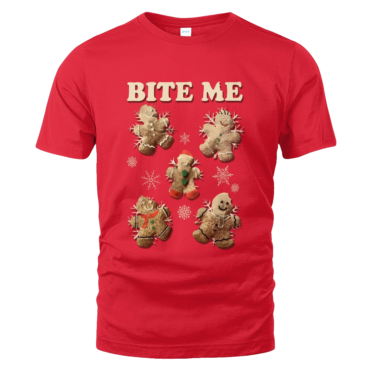 Gingerbread Man Bite Me Christmas Sweater Shirt – Moonbestprint