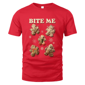 Gingerbread Man Bite Me Christmas Sweater Shirt – Moonbestprint