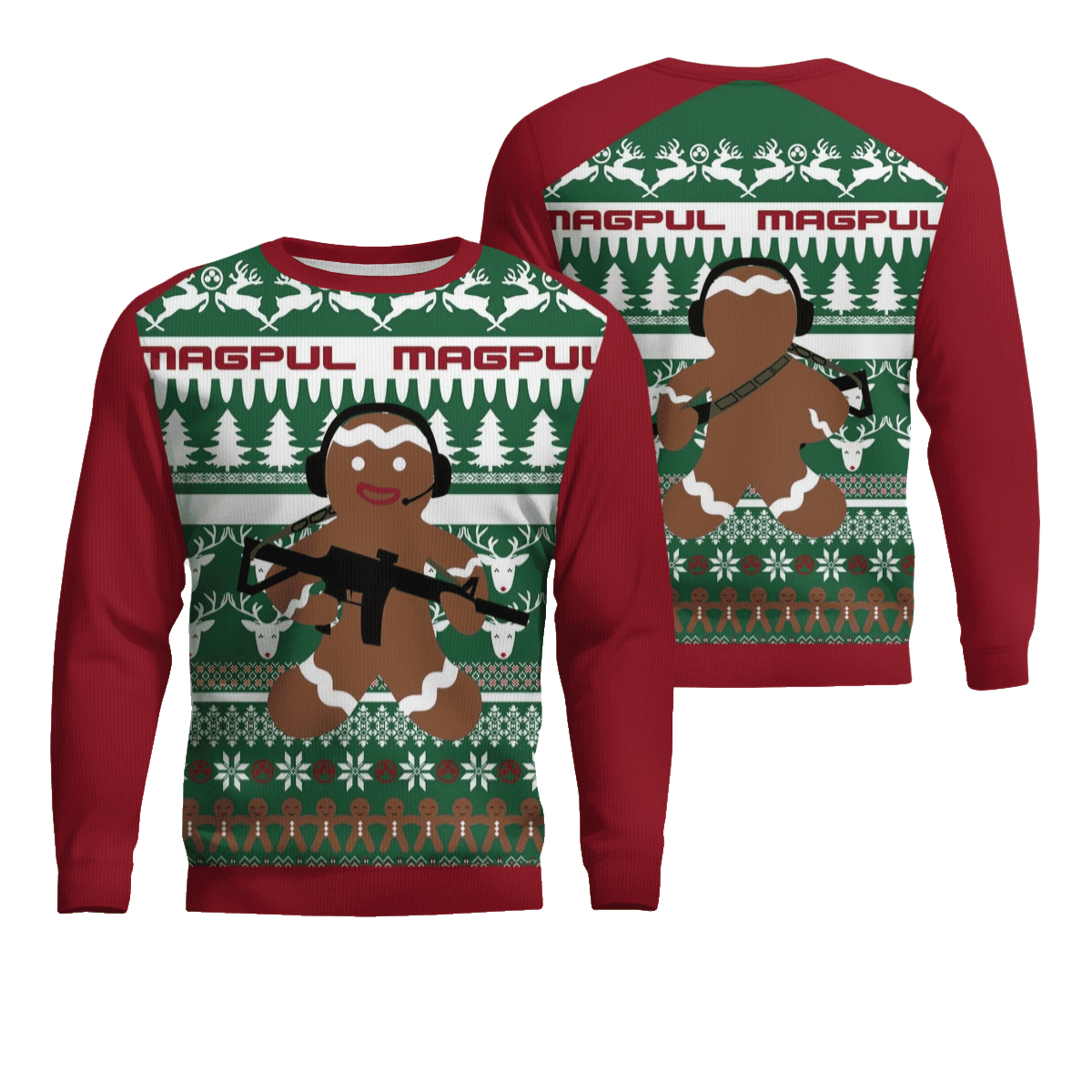 GingerBread Gun Ugly Christmas Sweater – Moonbestprint