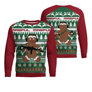 GingerBread Gun Ugly Christmas Sweater – Moonbestprint