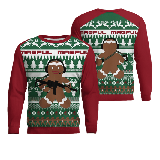 GingerBread Gun Ugly Christmas Sweater – Moonbestprint