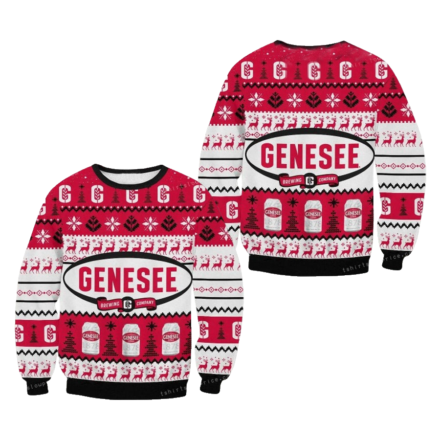 Genesee Brewing Company Chritsmas Ugly Christmas Sweater – Moonbestprint