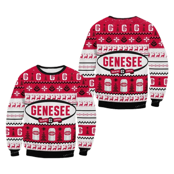Genesee Brewing Company Chritsmas Ugly Christmas Sweater – Moonbestprint