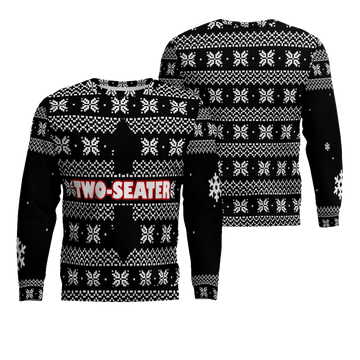 Funny Two-Seater Ugly Christmas Sweater Black – Moonbestprint