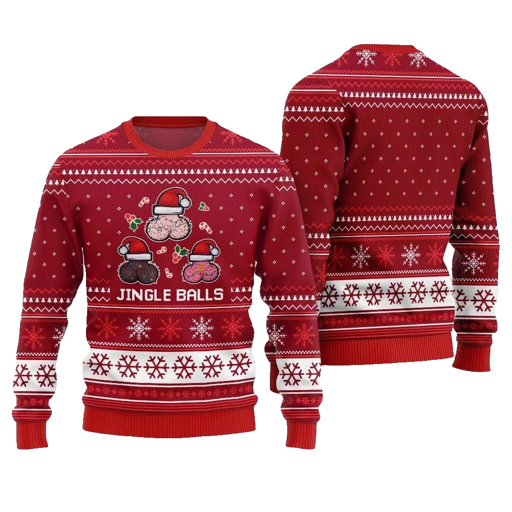 Funny Jingle Balls Ugly Sweater 2026 Christmas - Moonbestprint