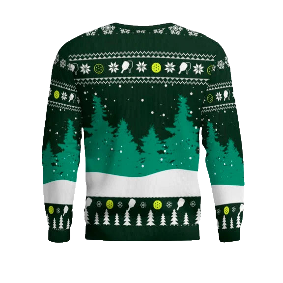 Funny Deck The Hall Pickleball Santa Ugly Christmas Sweater – Moonbestprint