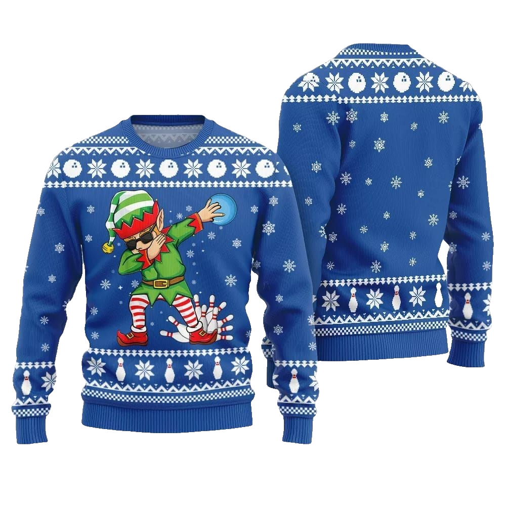 Funny Bowling Ugly Sweater 2026 Christmas - Moonbestprint