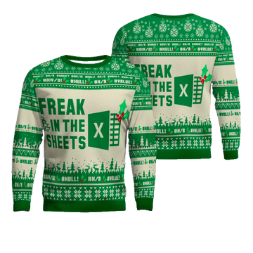 Freak In The Sheets Spreadsheet Excel Christmas Ugly Sweater – Moonbestprint