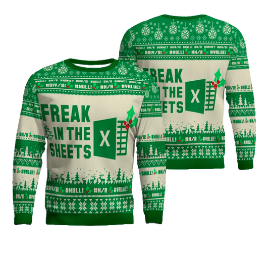 Freak In The Sheets Spreadsheet Excel Christmas Ugly Sweater – Moonbestprint
