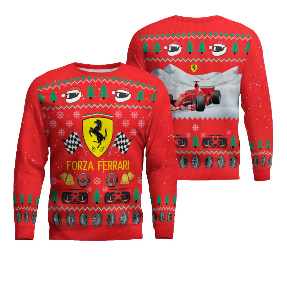 Forza Ferr F1 Ugly Christmas Sweater 2025 – Moonbestprint