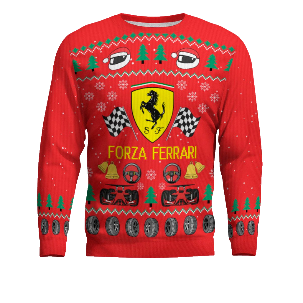 Forza Ferr F1 Ugly Christmas Sweater 2025 – Moonbestprint