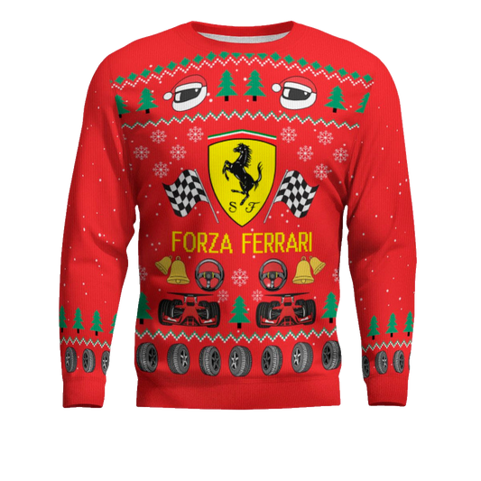 Forza Ferr F1 Ugly Christmas Sweater 2025 – Moonbestprint
