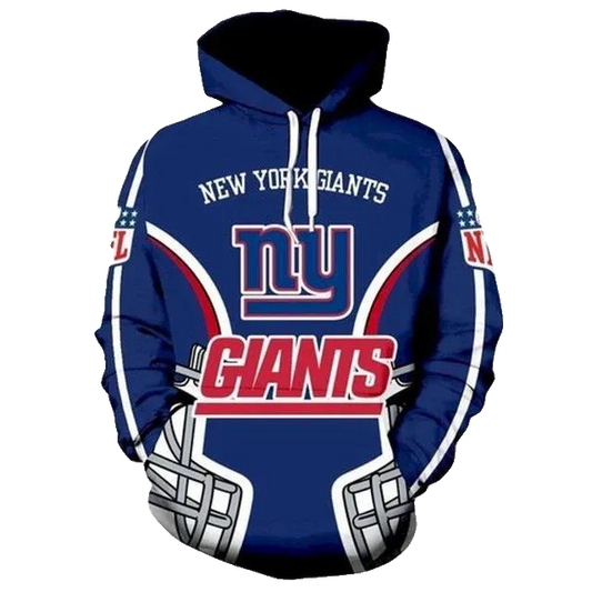 Football New York Giants NFL 3D All Over Print Hoodie -Moonbestprint