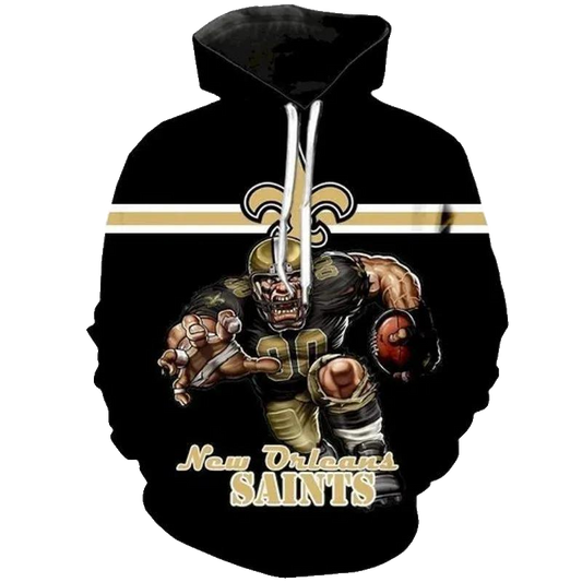 Football Fans New Orleans Saints NFL 3D All Over Print Hoodie -Moonbestprint