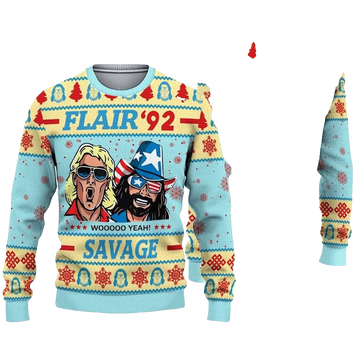 Flair 92 Savage Ugly Christmas Sweater – Moonbestprint