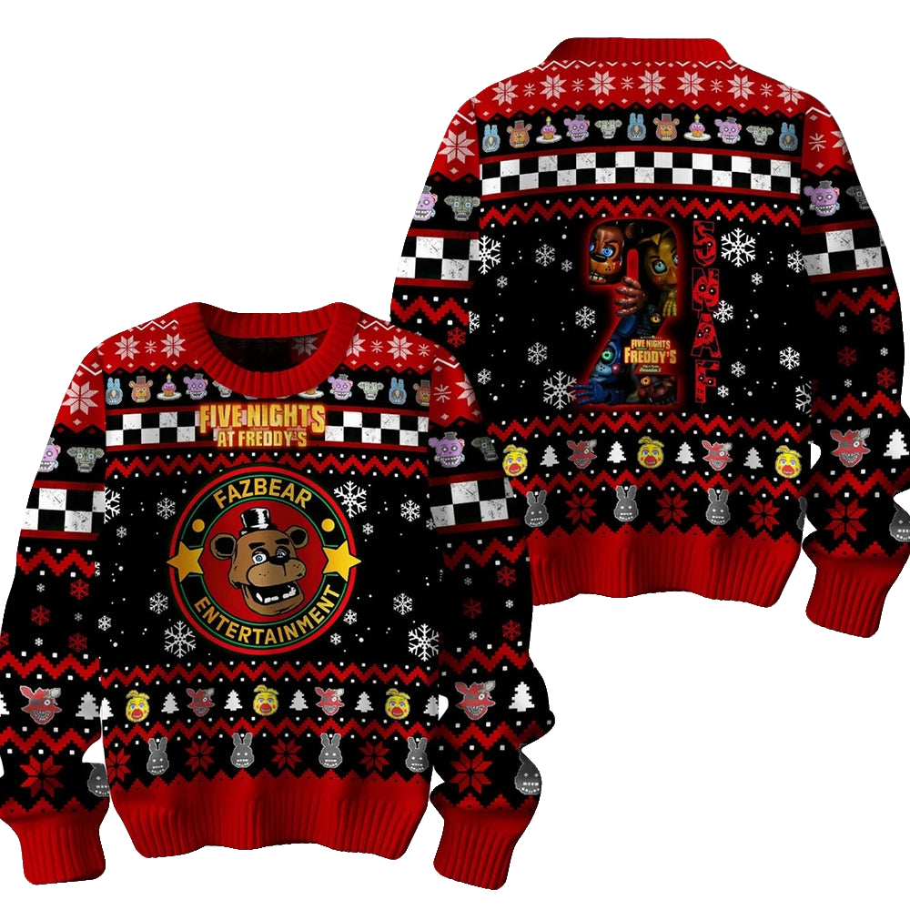 Five Nights At Freddys 2 Ugly Christmas Sweater 2025 – Moonbestprint