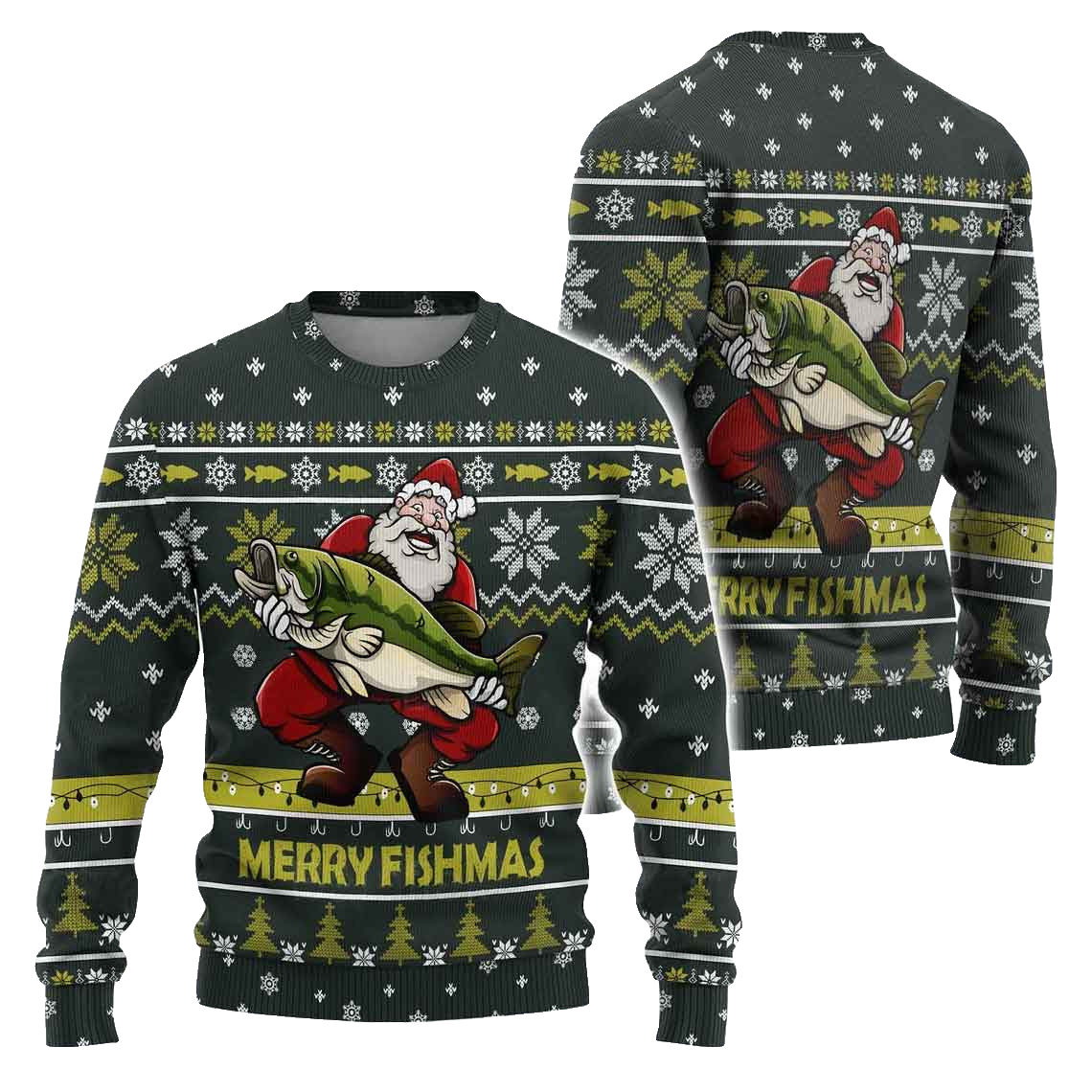 Fishing Lover Merry Fishmas Ugly Sweater – Moonbestprint