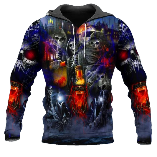 Fantasy Guilty Skull 3D All Over Print Hoodie -Moonbestprint