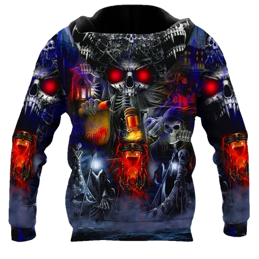 Fantasy Guilty Skull 3D All Over Print Hoodie -Moonbestprint