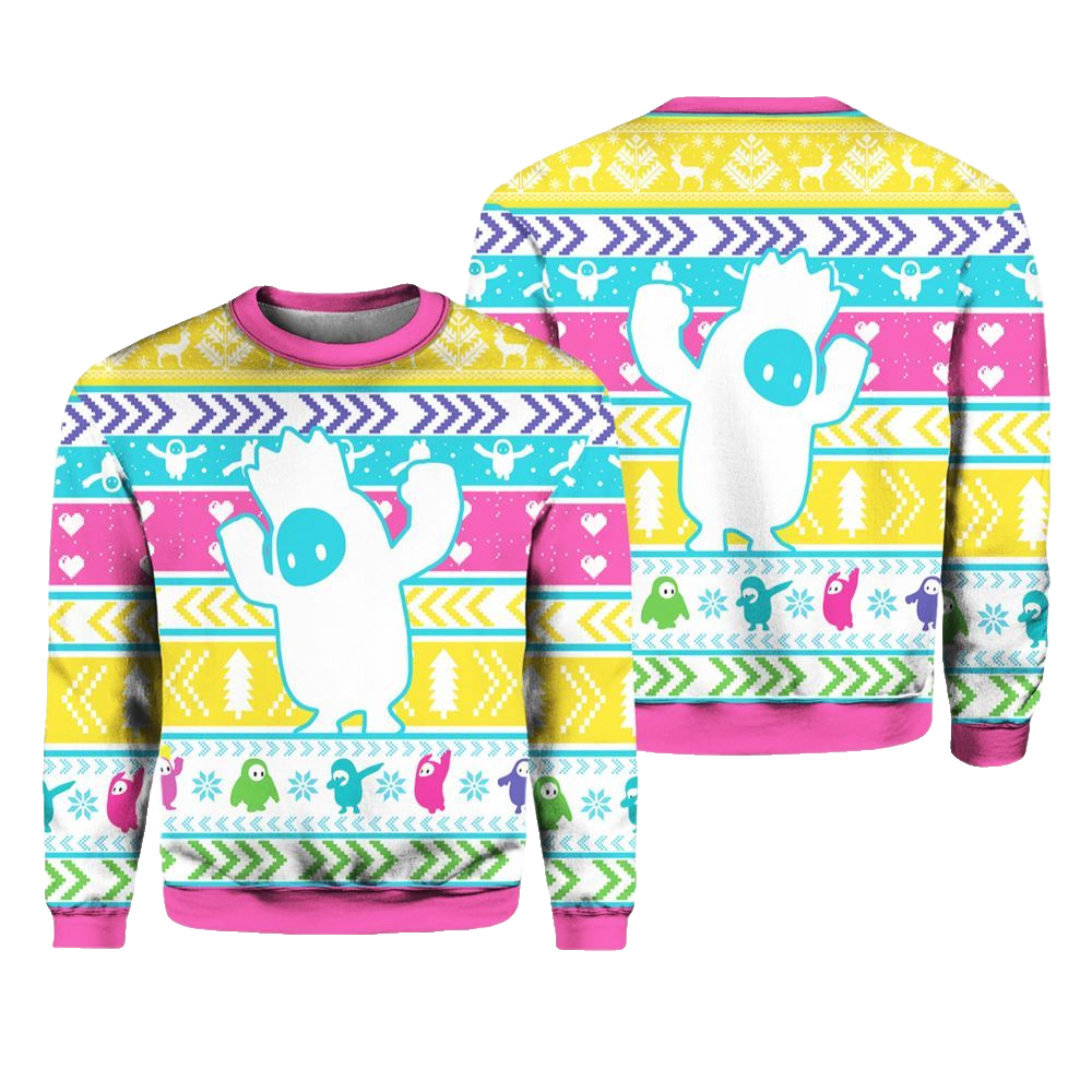 Fall Guys Ugly Christmas Sweater - Moonbestprint