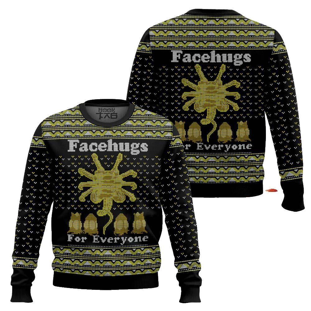 Face Hugs For Everyone Alien Ugly Sweater – Moonbestprint