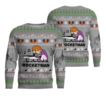 Elton John Rocket Man Ugly Christmas Sweater – Moonbestprint