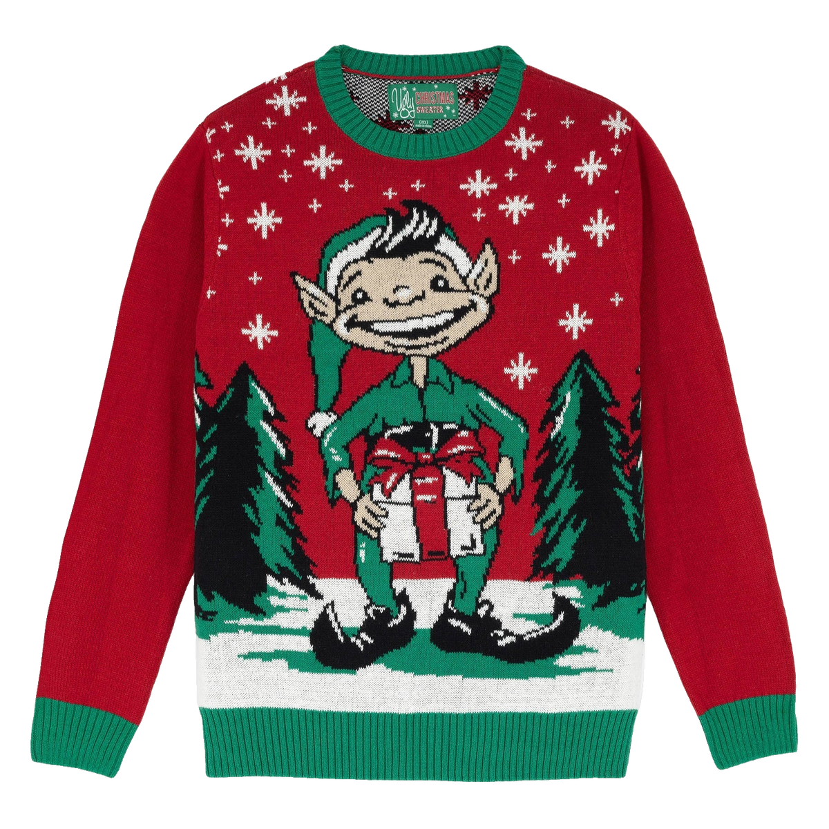 Elf Naughty Gift Box Ugly Christmas Sweater – Moonbestprint