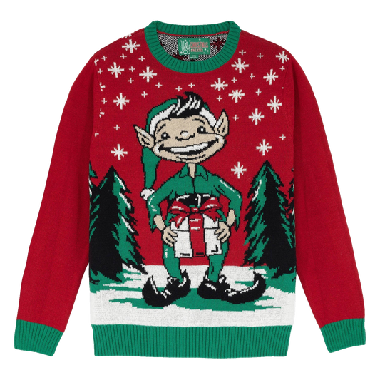 Elf Naughty Gift Box Ugly Christmas Sweater – Moonbestprint