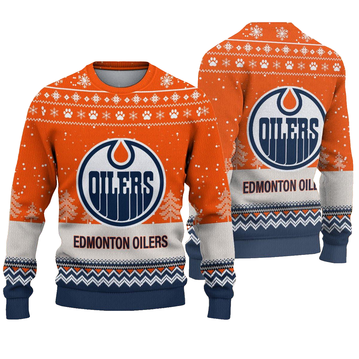 Edmonton Oilers Hockey Ugly Christmas Sweater – Moonbestprint
