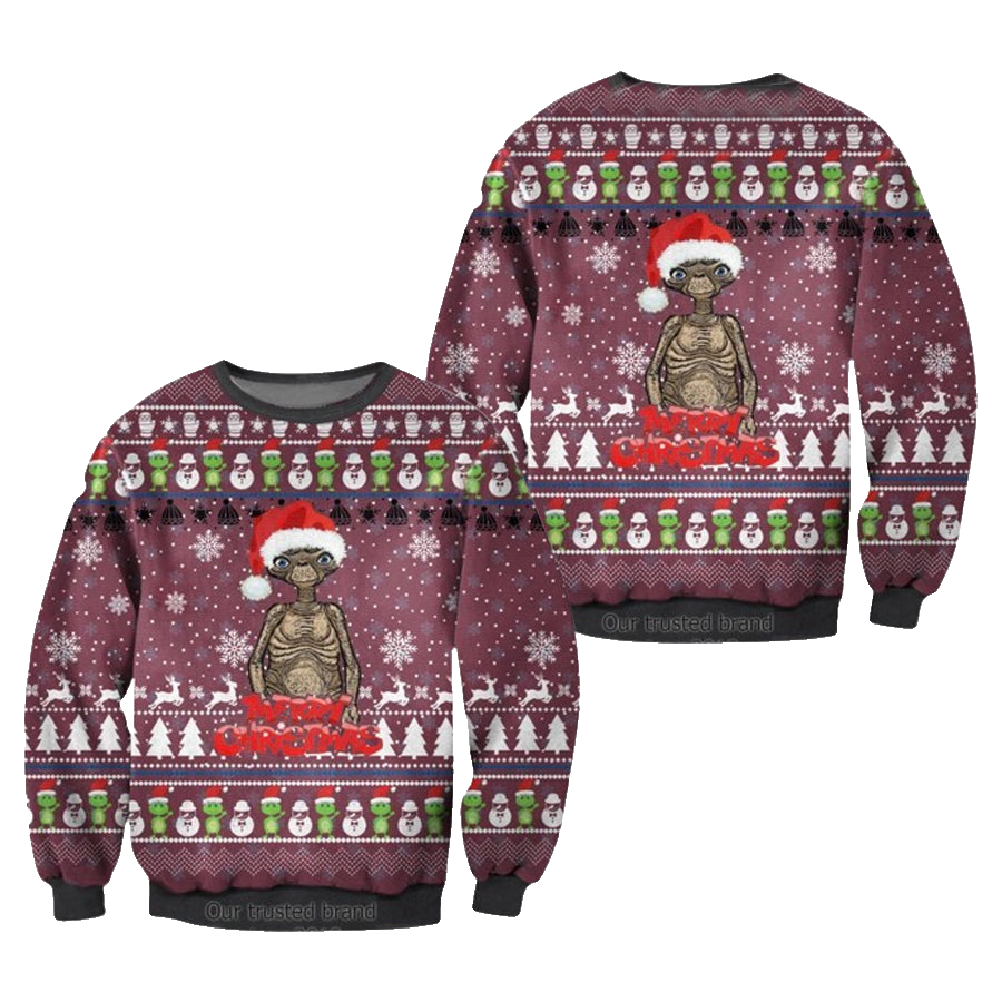 E T The Extra Terrestrial Ugly Christmas Sweater – Moonbestprint