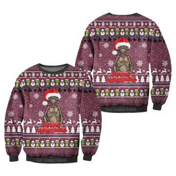 E T The Extra Terrestrial Ugly Christmas Sweater – Moonbestprint