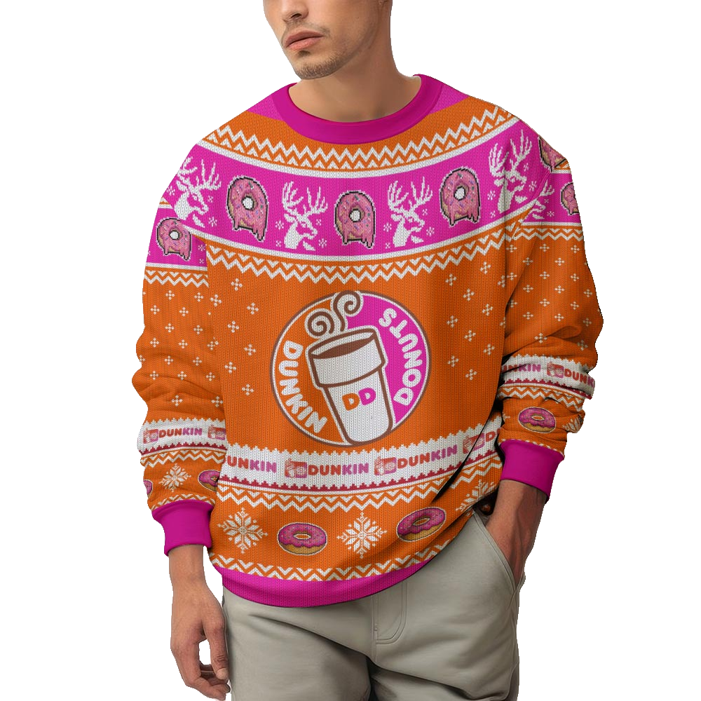 Dunkin' (formerly Dunkin' Donuts) Ugly Sweater – Moonbestprint