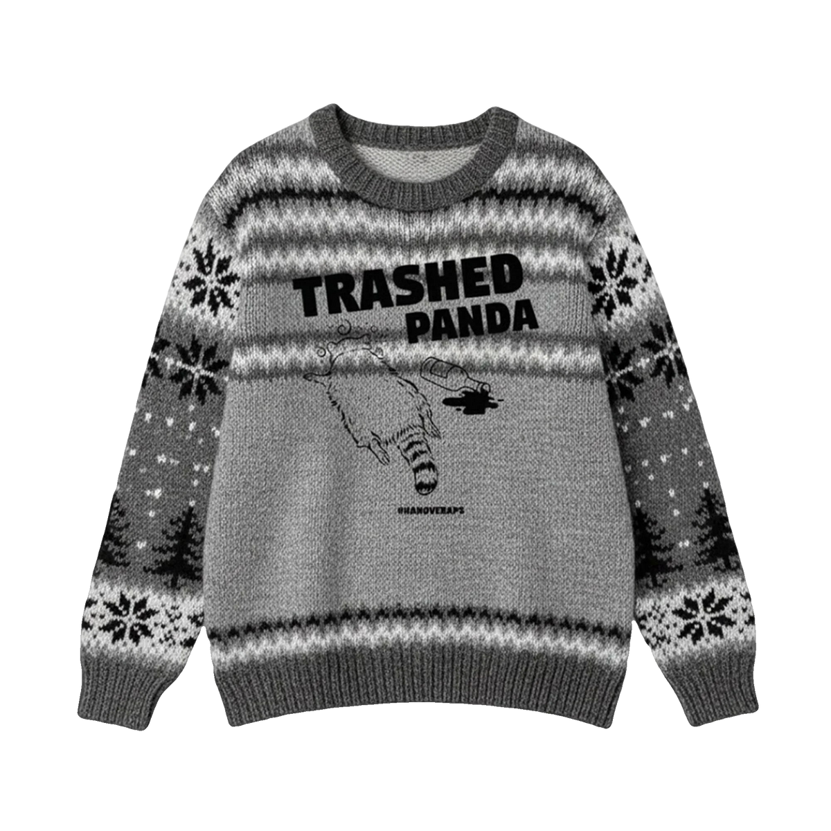 Drunk Raccoon Trashed Panda Ugly Sweater – Moonbestprint