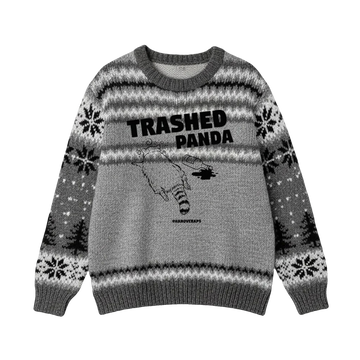 Drunk Raccoon Trashed Panda Ugly Sweater – Moonbestprint