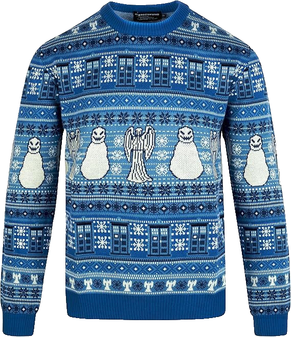 Doctor Who Tardis Angel Snowman Christmas Ugly Sweater – Moonbestprint