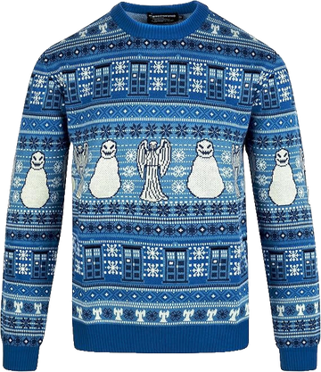 Doctor Who Tardis Angel Snowman Christmas Ugly Sweater – Moonbestprint