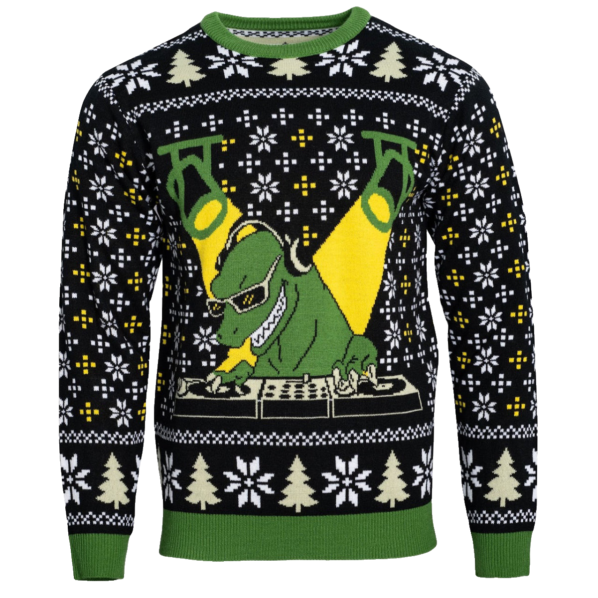DJ T-Rex Ugly Christmas Sweater – Moonbestprint