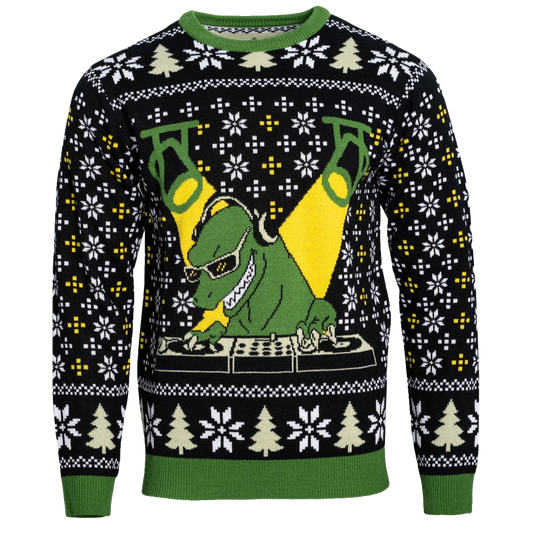 DJ T-Rex Ugly Christmas Sweater – Moonbestprint