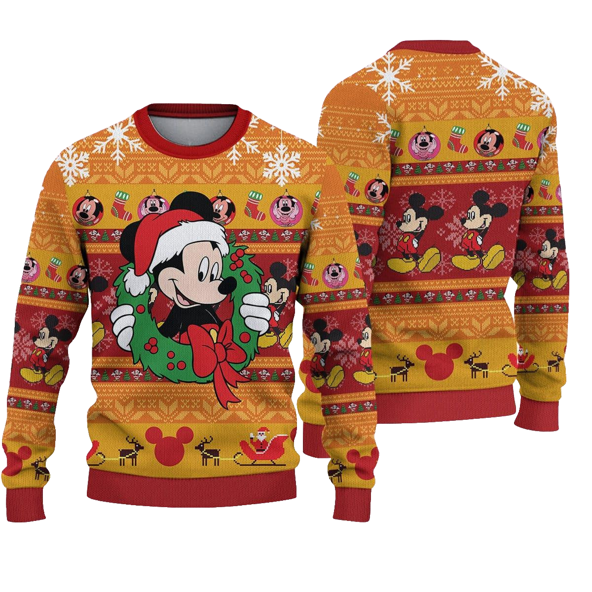 Disney Mickey Style 6 Holiday Ugly Christmas Sweater – Moonbestprint