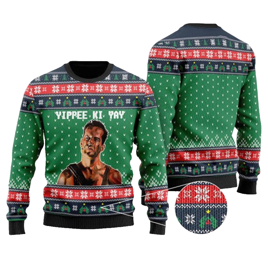 Die Hard John Mcclane Yippee Ki Yay Come Out To The Coast Well Get Together Ugly Christmas Sweater – Moonbestprint