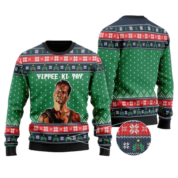 Die Hard John Mcclane Yippee Ki Yay Come Out To The Coast Well Get Together Ugly Christmas Sweater – Moonbestprint