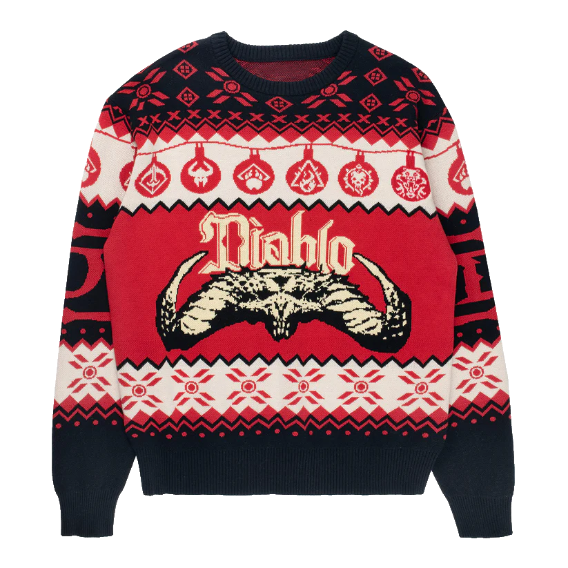 Diablo Skull Ugly Christmas Sweater 2025 – Moonbestprint